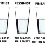 The glass is