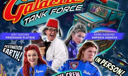 Meet the cast of Galactic Tank Force in person at the Chicago Pinball Expo!