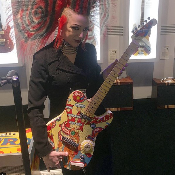 Custom Pinball Fender Telecaster Guitar at the NAMM Show!
