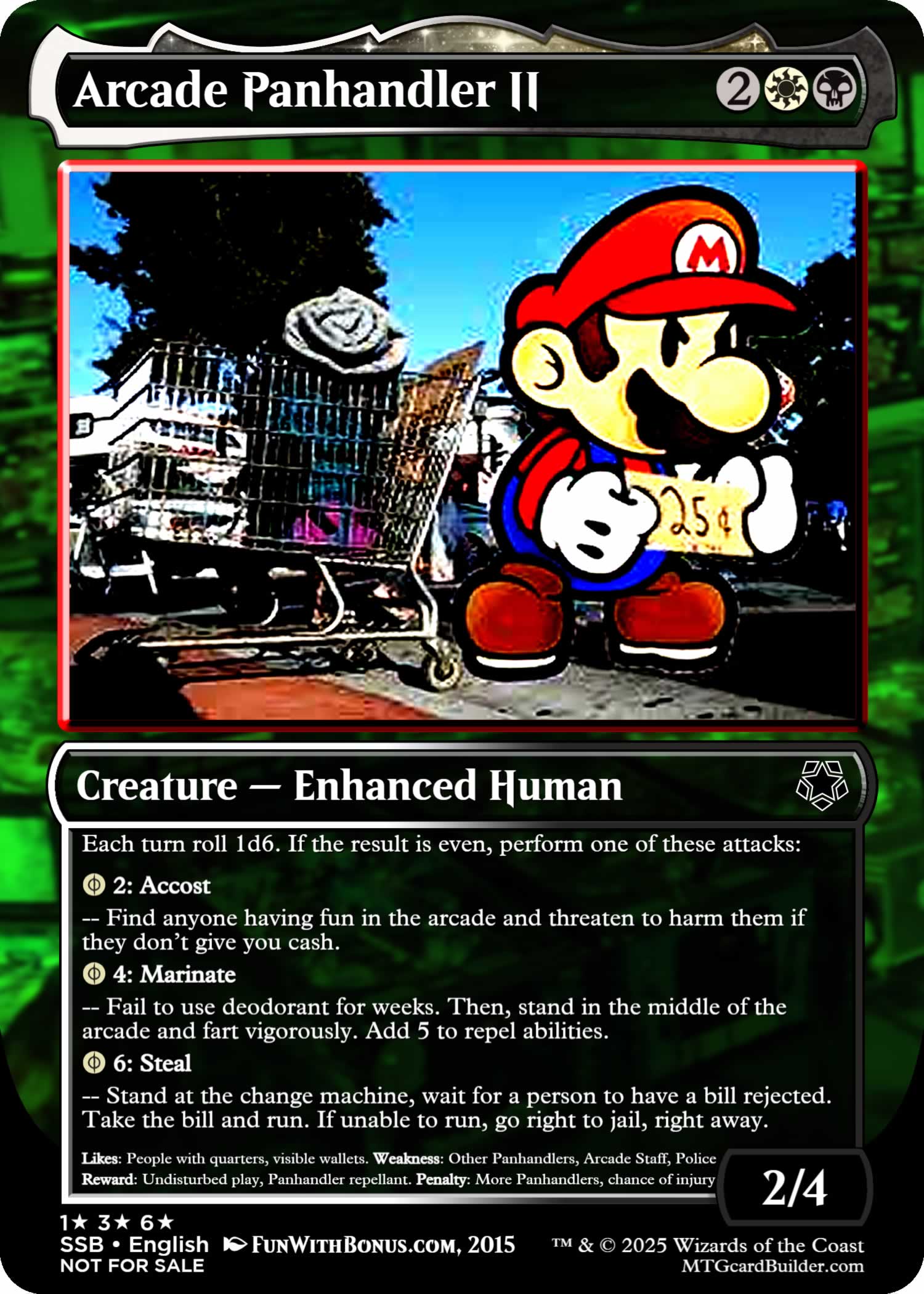 Parody Card: Arcade Panhandler 2