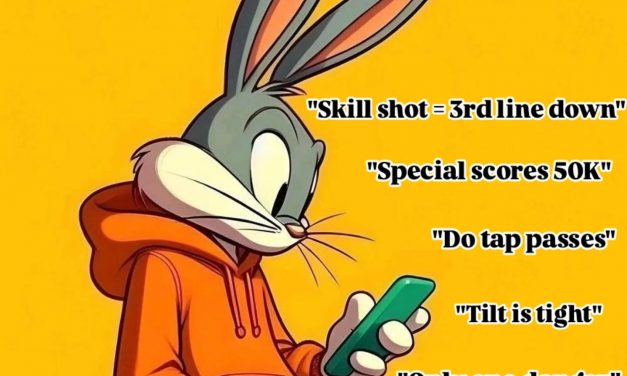 Bugs Bunny’s pinball tournament notes