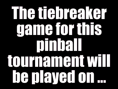 The Pinball Mafia plays 2001