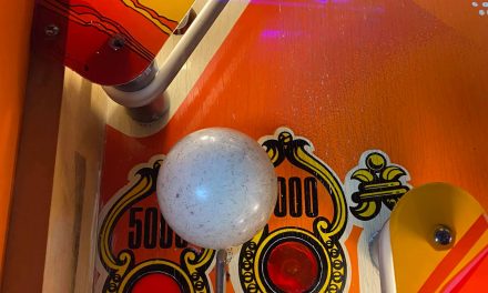 Pic of the day: The Stuck Ball #SPORTS! Pinball Challenge!