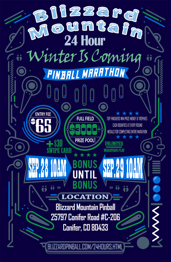 Blizzard Mountain 24-Hour Pinball Marathon