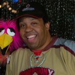 Chad the Bird gets lit at Logan Arcade!